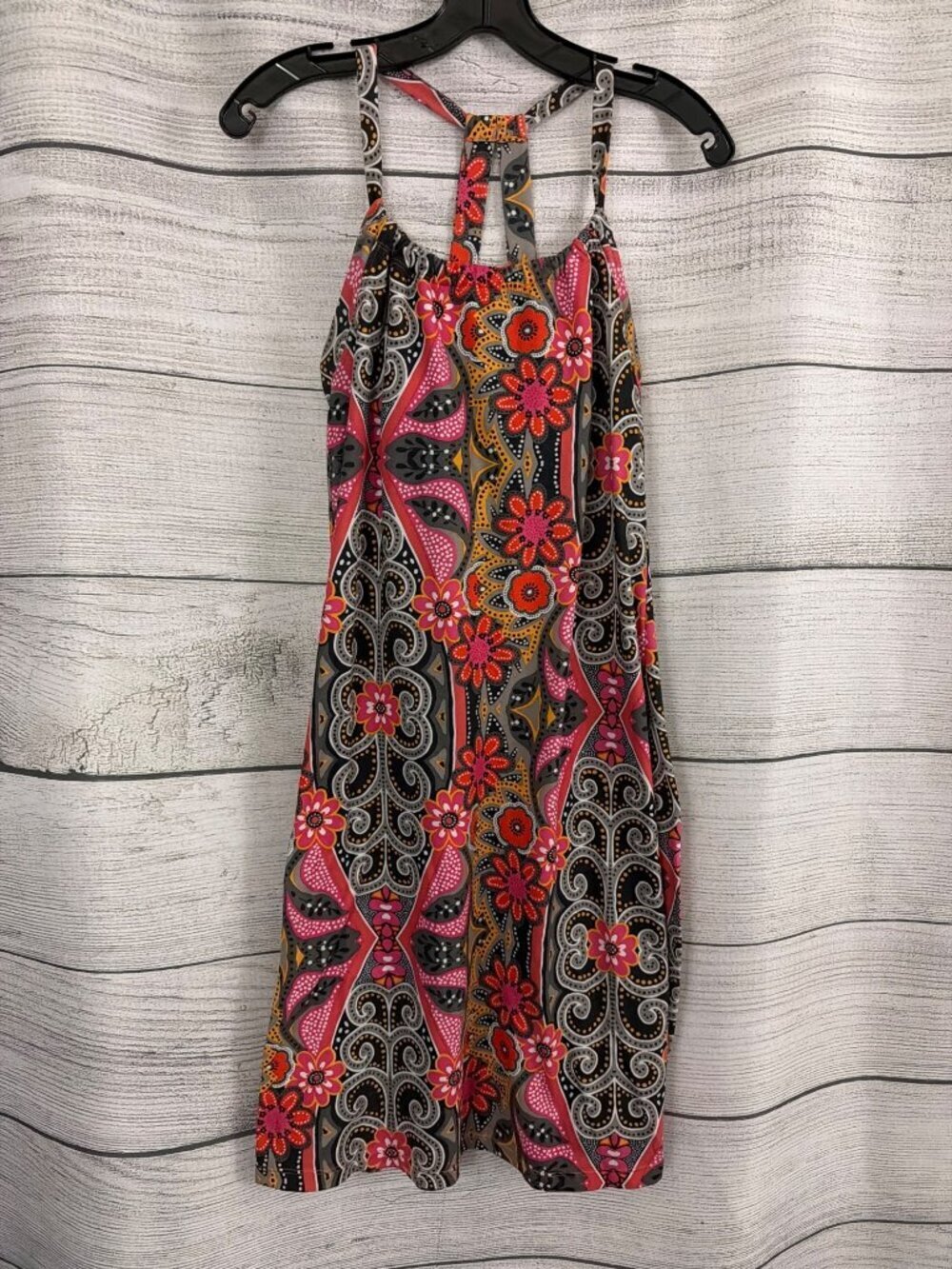 PrAna Sleeveless Floral Print Halter Dress Size M